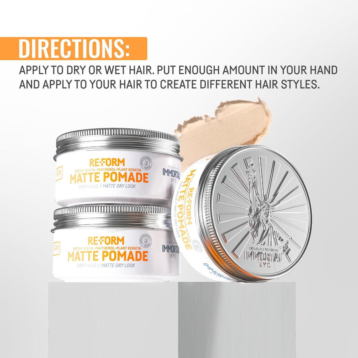 IMMORTAL NYC Reform/Vegan Matte Pomade