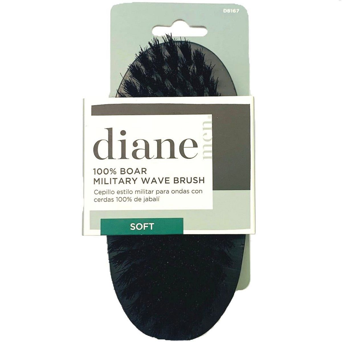 Diane 100% Boar Military Wave Brush - Soft Bristles #D8167