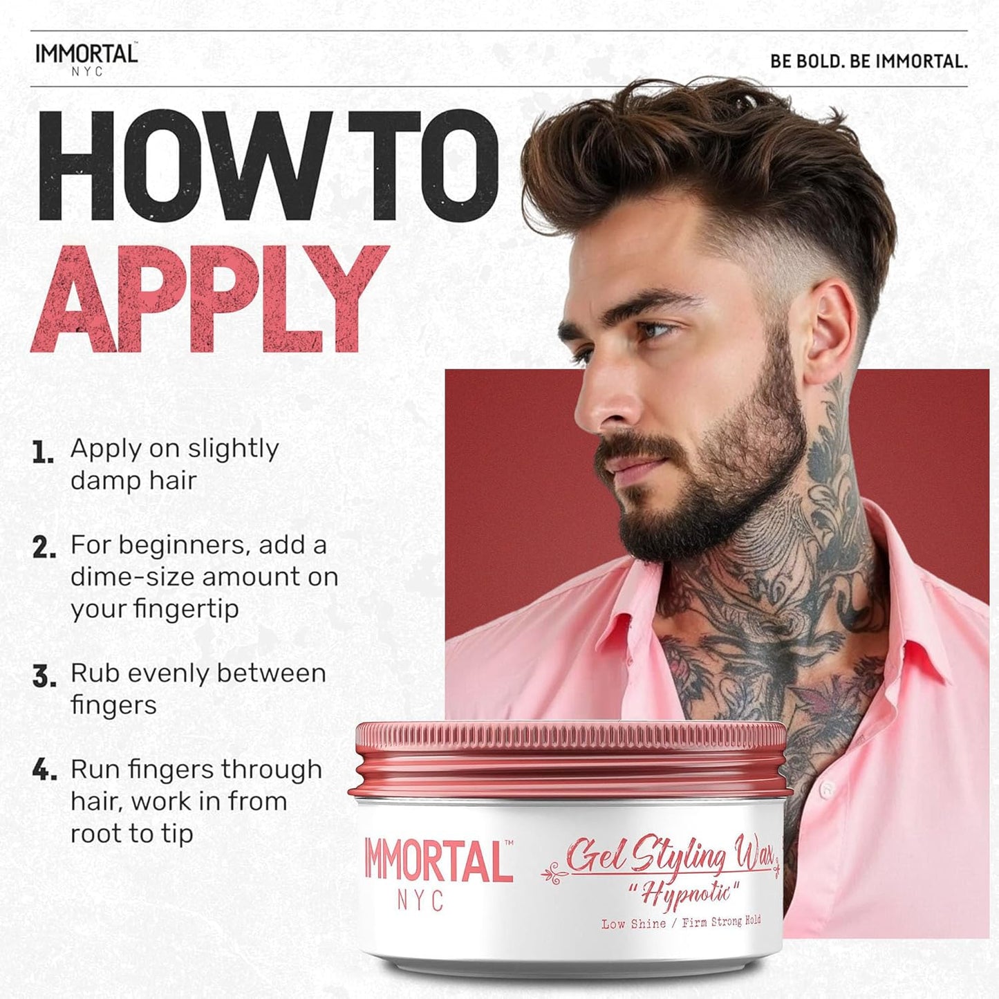 Immortal NYC Hair GEL STYLING WAX - Hypnotic