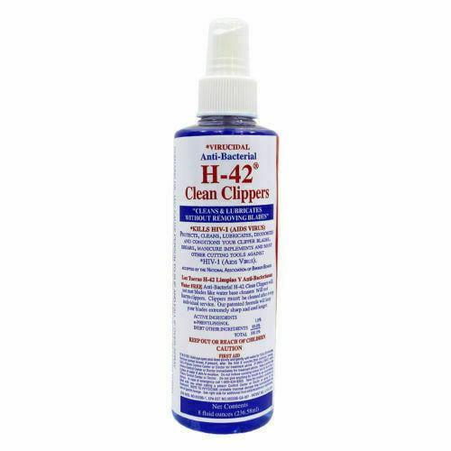H-42 Clean Clippers Virucidal Anti-Bacterial Cleaner Spray 8oz