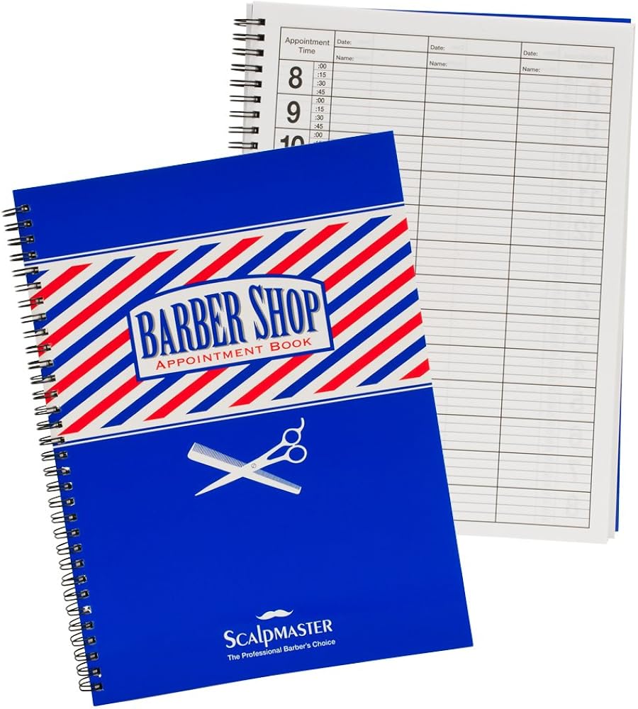 SCALPMASTER 3 Column Barber Appointment Book SC-9019