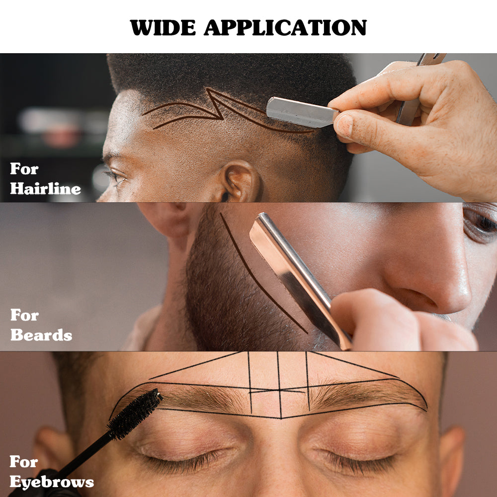 Red by Kiss Barber Pencil Hairline Edge Liner Set with Built-In Sharpener- 3PCS