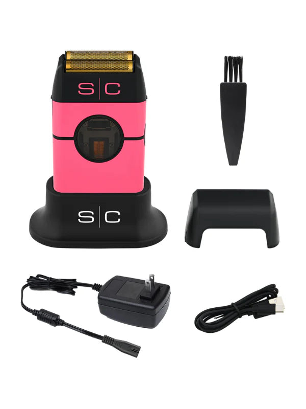 STYLECRAFT INSTINCT METAL SHAVER - DOUBLE FOIL WITH IN2 VECTOR MOTOR AND INTUITIVE TORQUE CONTROL -PINK