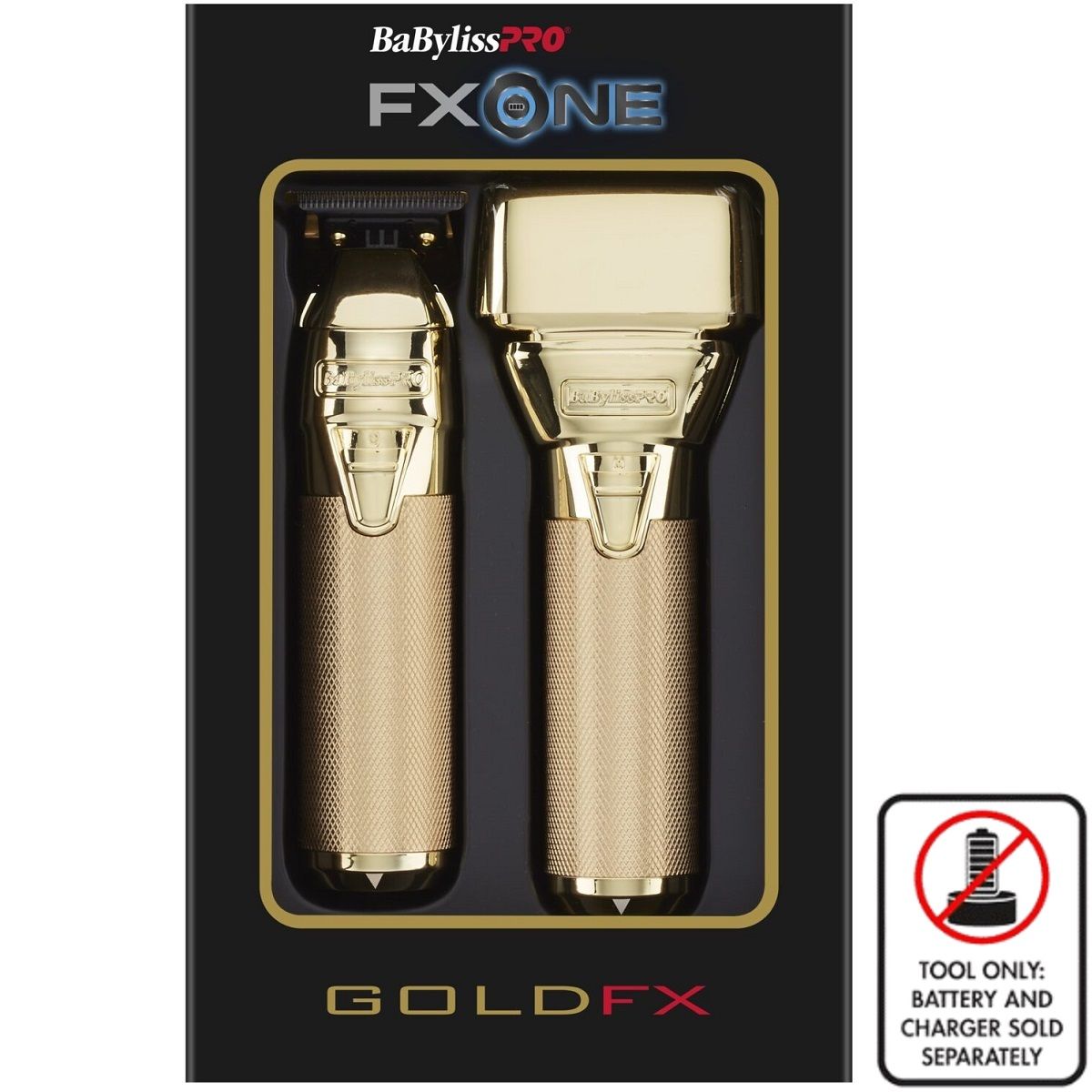BaBylissPro FXONE GOLDFX Trimmer and Foil Shaver Prepack (TOOLS ONLY) #FX1FSTGTO