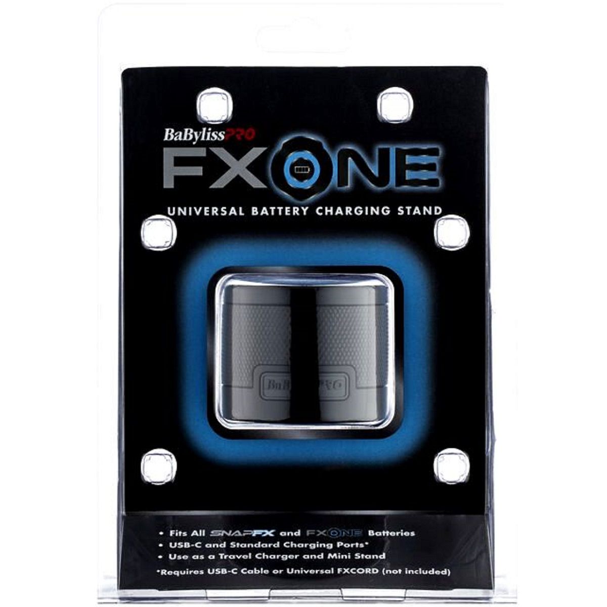 BaBylissPro FXONE Universal Battery Charging Stand - Black #FXTRAVB