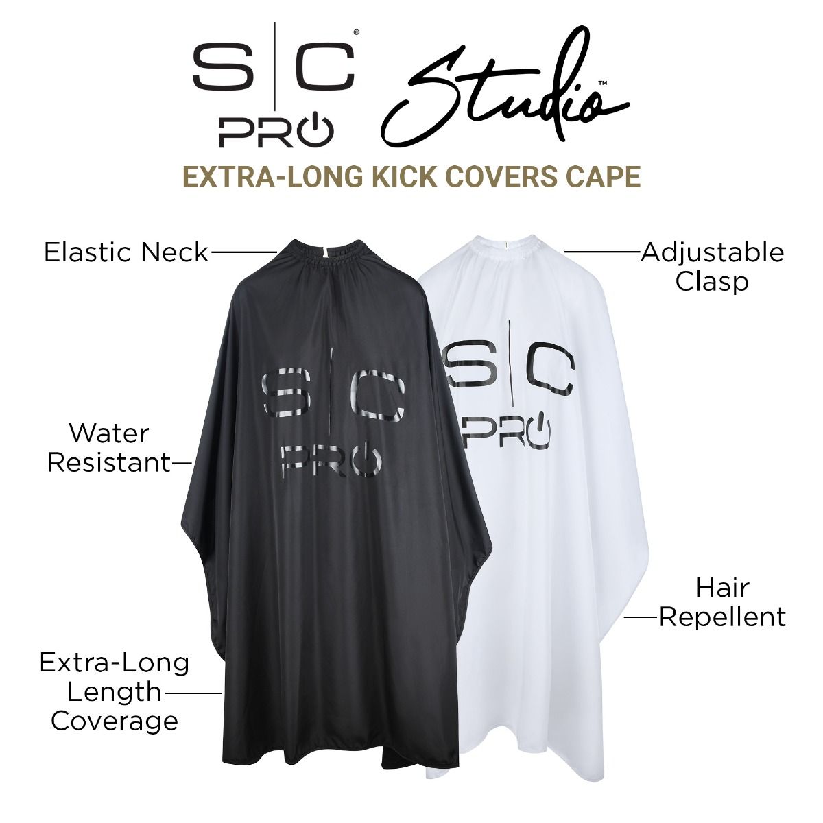 Stylecraft Extra-Long Kick Covers Cape - Black #SC340B