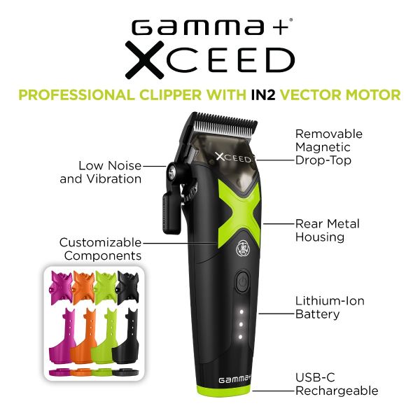 Gamma+ XCEED Professional Clipper with IN2 Vector Motor #GP609B