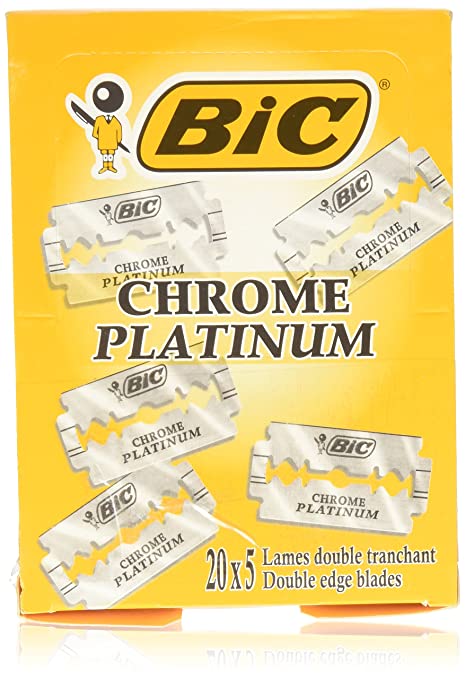 BiC Chrome Platinum Double Edge Blade - 100 Blades