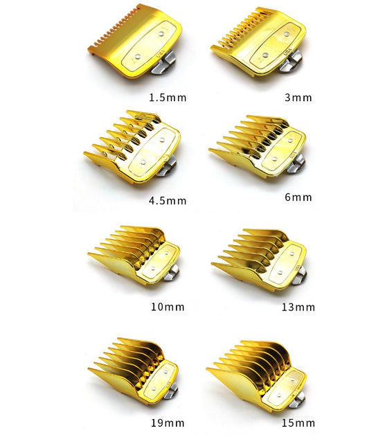 8 Sizes Attachment Guide Comb Set Gold