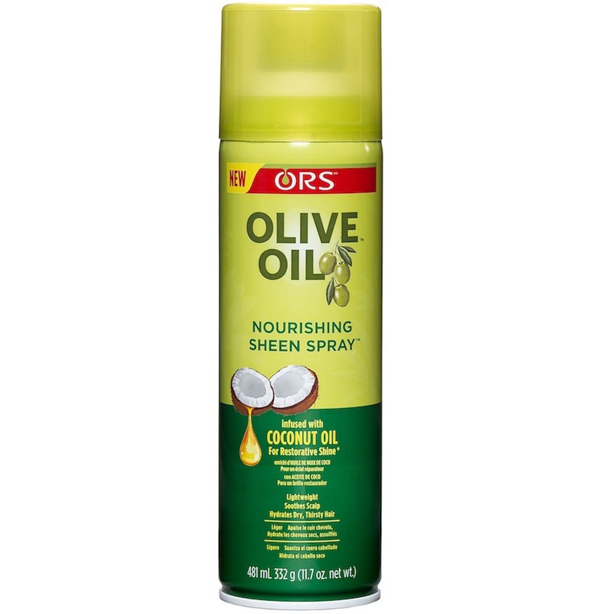 ORS Olive Oil Nourishing Sheen Spray Infused with Coconut Oil 10oz