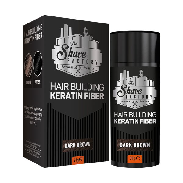 The Shave Factory Hair Building Keratin Fiber - Black - 0.74 oz