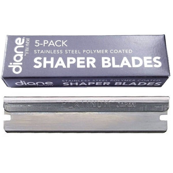 Diane Stainless Steel Polymer Coated Shaper Blades 5 Pack