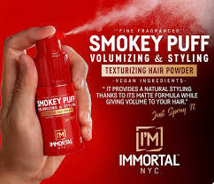 IMMORTAL NYC Smokey Puff Volumizing & Styling Texturizing Hair Powder- RED