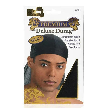 Annie Premium Deluxe Silky Durag (Black)