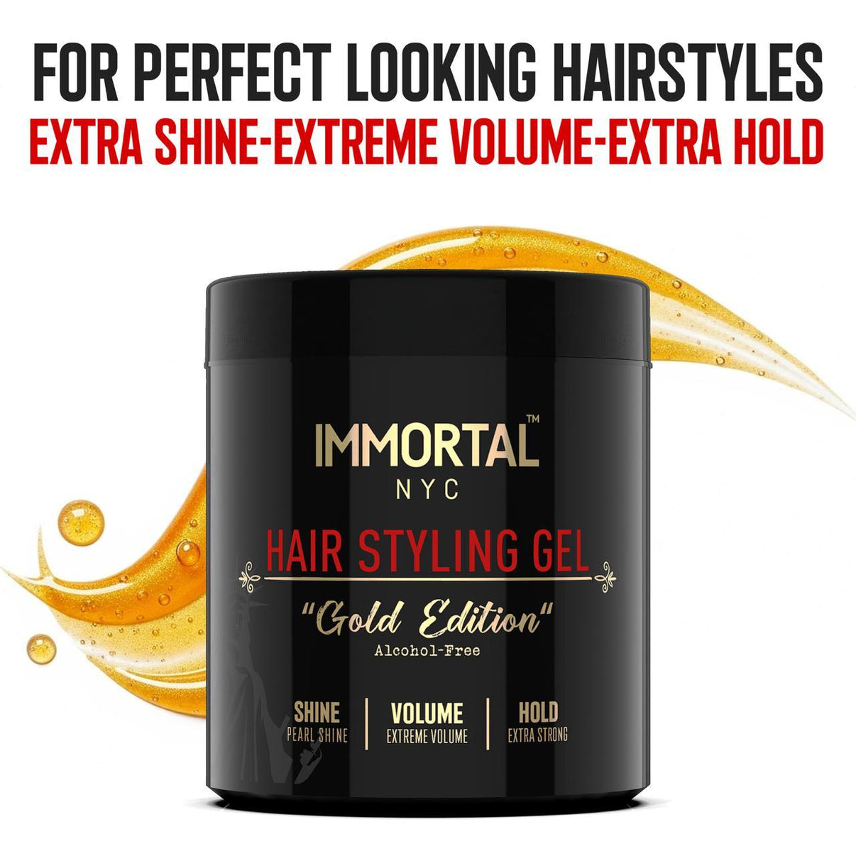 IMMORTAL NYC Hair Styling Gel "Gold Edition"