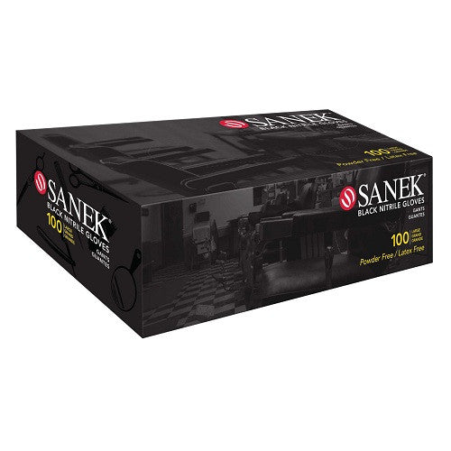 Sanek Black Nitrile Gloves 100 Pack