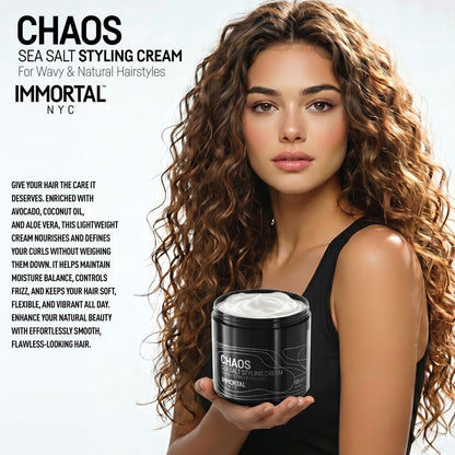 IMMORTAL NYC CHAOS SEA SALT STYLING CREAM 500ML