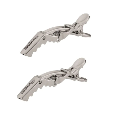 BaByliss Professional Barberology Hair Sectioning Clips - Silver - 2pc. #BBCLIPSS