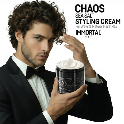 IMMORTAL NYC CHAOS SEA SALT STYLING CREAM 500ML