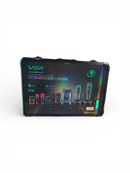VGR V-035 S3 PROFESSIONAL 3-IN-1 BARBER COMBO KIT