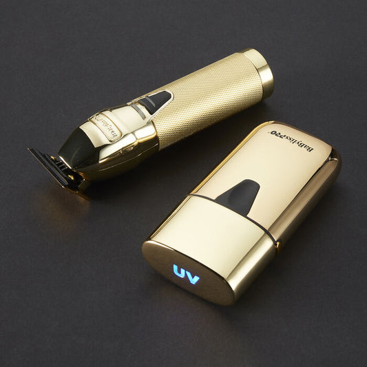 BaBylissPRO LimitedFX GOLDFX TRIMMER AND UVFOIL SINGLE-FOIL SHAVER COMBO #FXLFHOLPKG