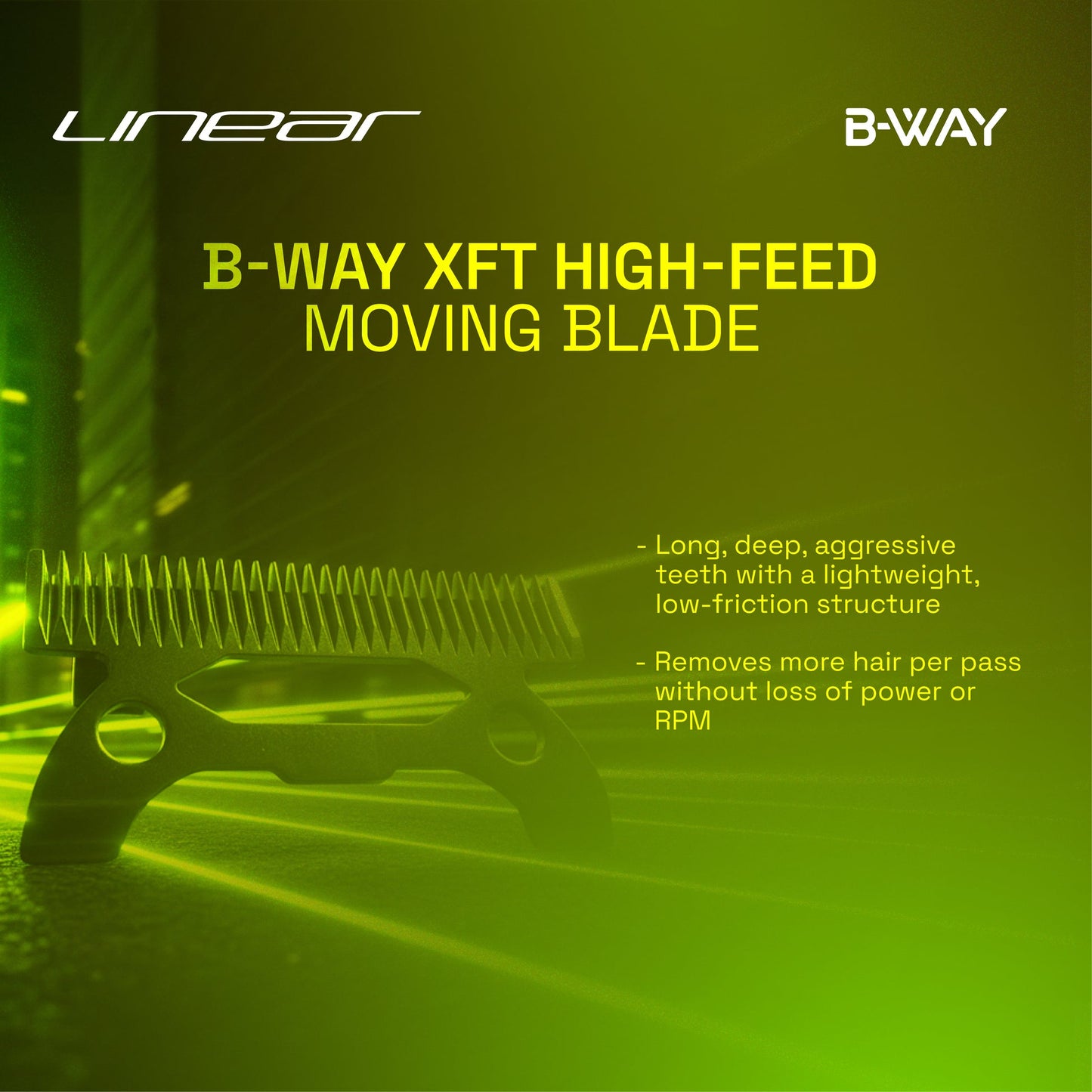 BWAY LINEAR Clipper – Dual Core AI Motor, 20,000 RPM