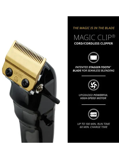 Wahl 5 Star Black Cordless Magic Clip Clipper