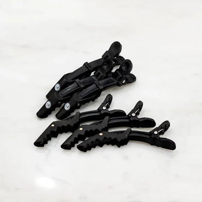 Rolda - Alligator Barber Hair Clips | 6-pack, Carbon-Fiber, Heat Resistant