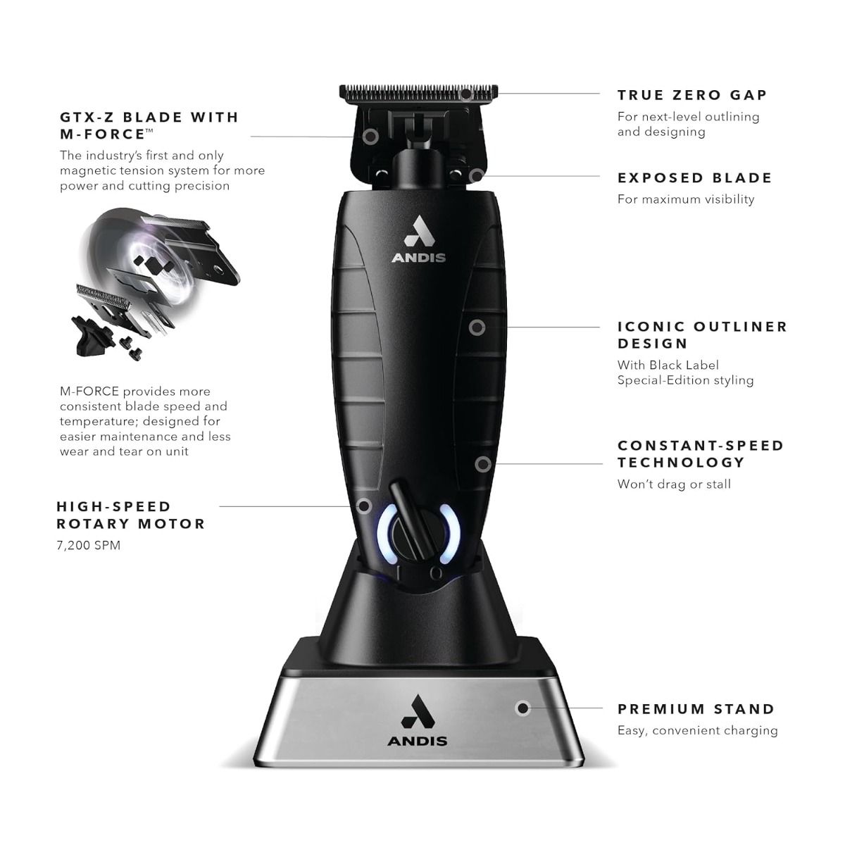 Andis Black Label GTX-EXO M-Force Special Edition Cordless Trimmer #561862