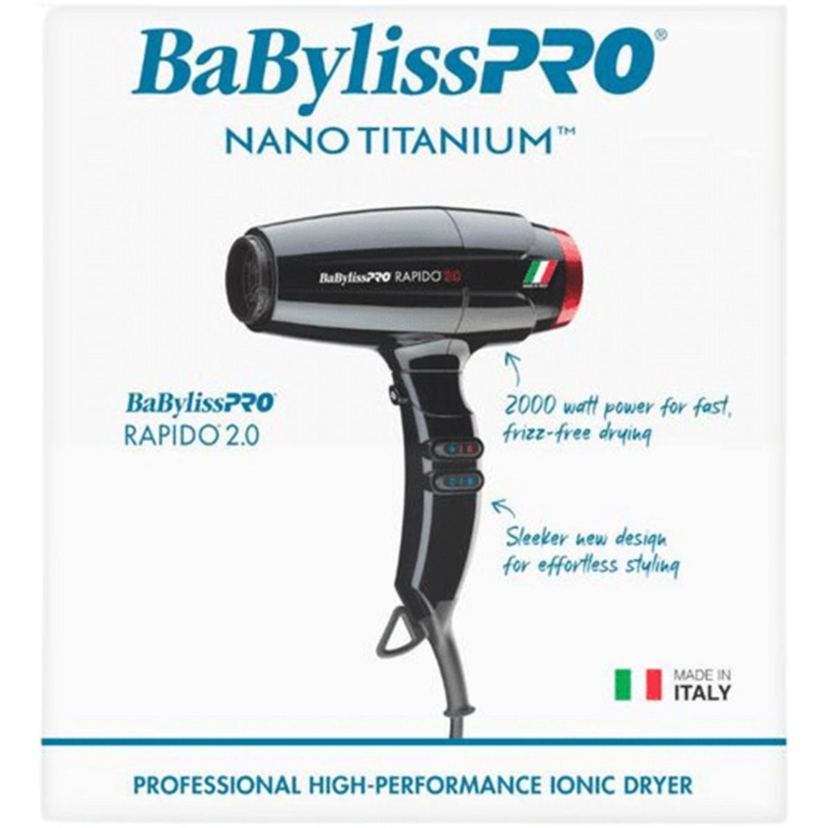 BaBylissPro Rapido 2.0 High-Performance Ionic Dryer #BRAP2