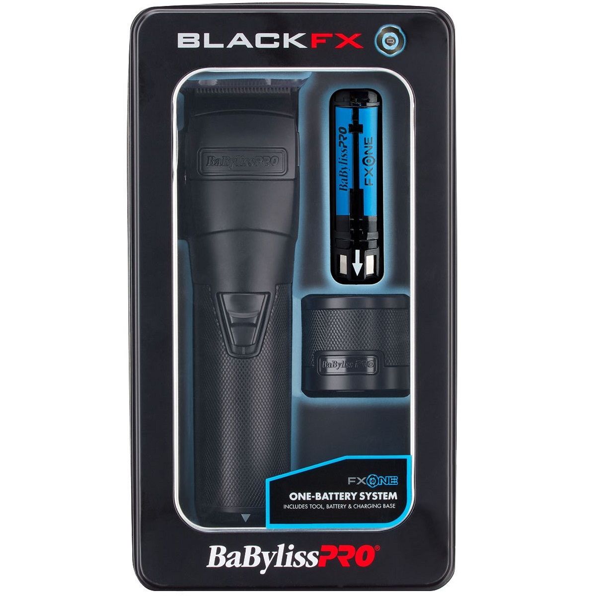 BaByliss Pro FXONE BLACKFX All-Metal Interchangeable-Battery Clipper #FX899MB