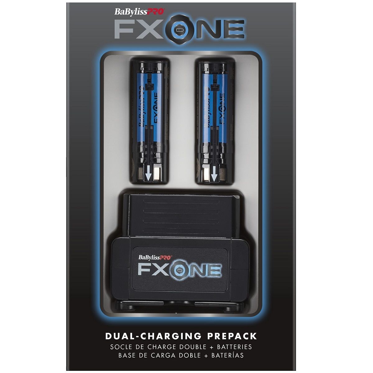 BaBylissPro FXONE Dual-Charging Prepack [2 Batteries, 1 Charging Stand] #FXC2BPPK