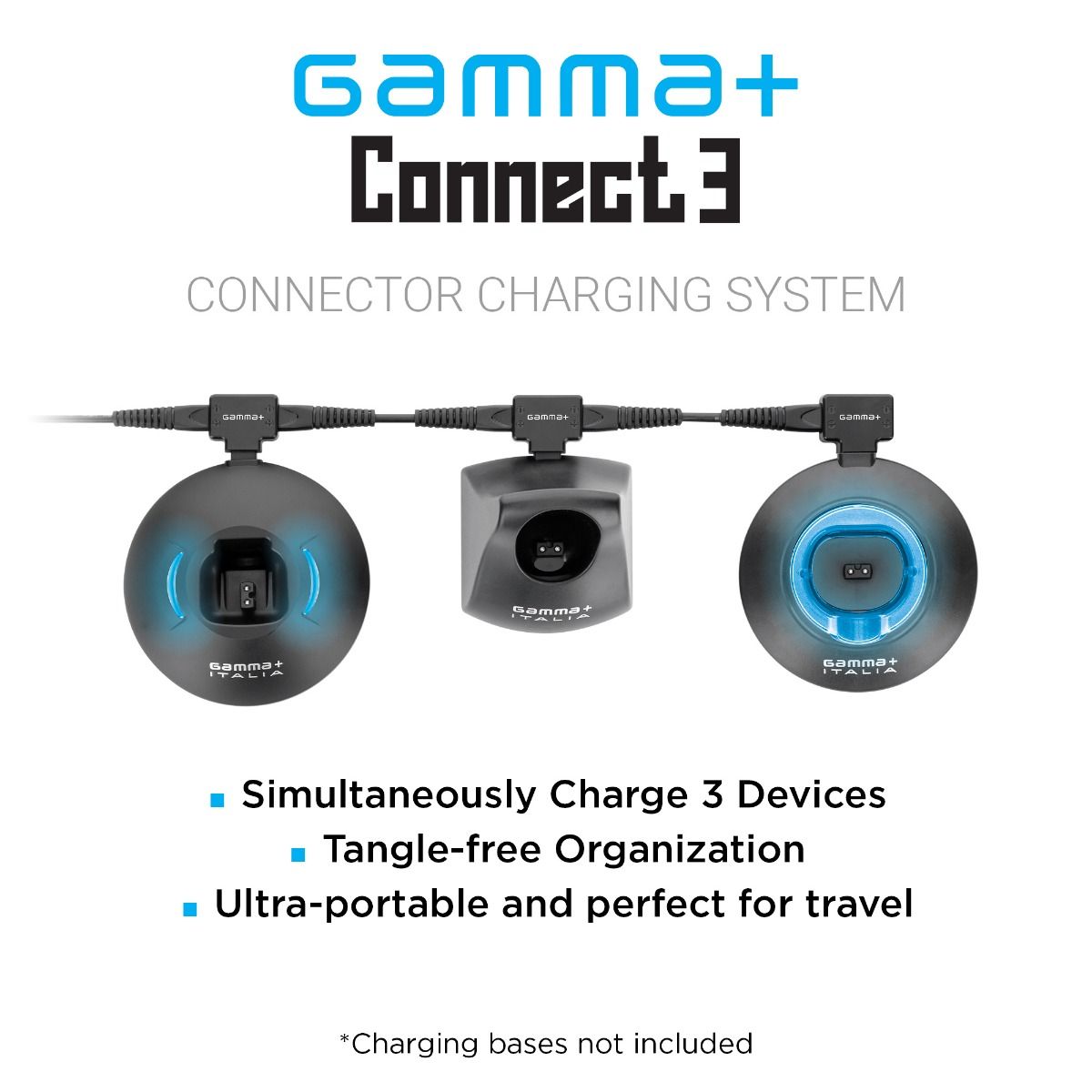 Gamma+ Barberhood Connect 3 Connector Charging System #GP341B