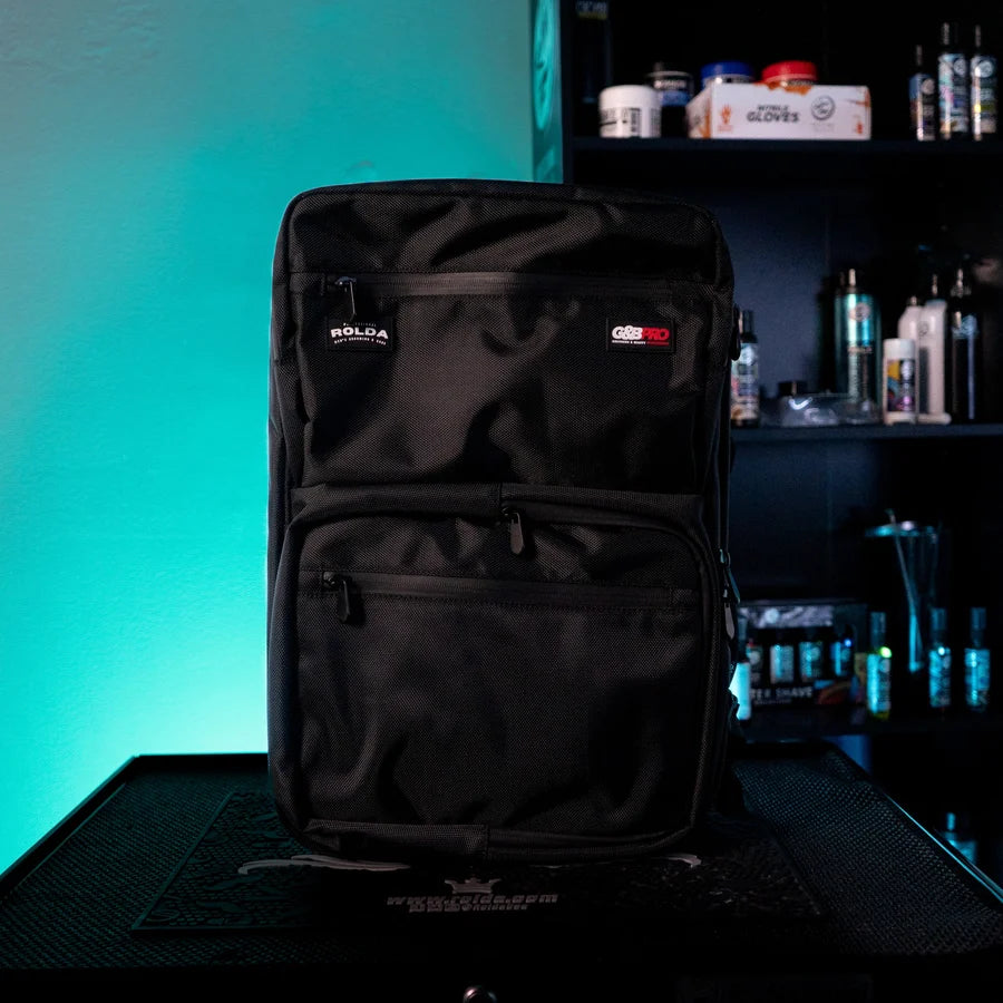 Rolda - G&B Pro Mobile Station Barber Backpack Rolda Collab | Barber Bag, Full Size, ShockProof, Impermeable