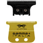 Gamma+ Replacement Fixed Gold Titanium X-Pro Wide Hair Trimmer Blade with DLC The One Cutter Set #GP527GB