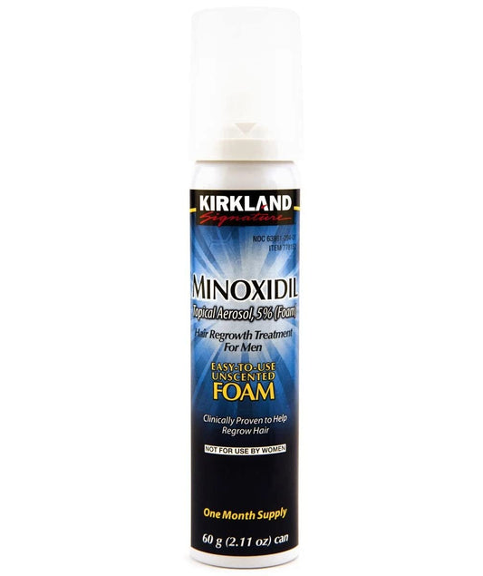 Kirkland Signature Hair Regrowth Treatment Minoxidil Foam for Men, 2.11 oz