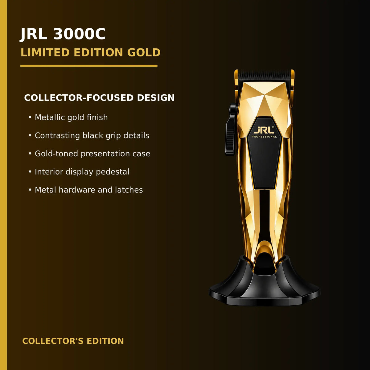 JRL Professional 3000C Limited Edition Gold Compact Clipper #3000CG-F