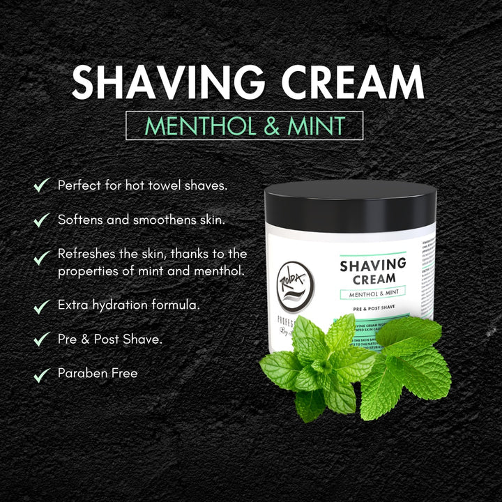 Rolda - Menthol & Mint Shaving Cream for Sensitive Skin