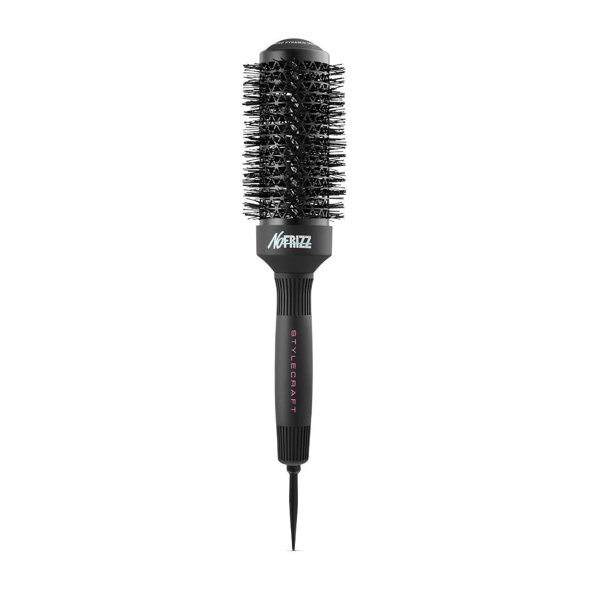 StyleCraft NoFRIZZ Round Brush with Ion Technology and Ceramic-Coated Barrel 43mm #SCBRUSH43B