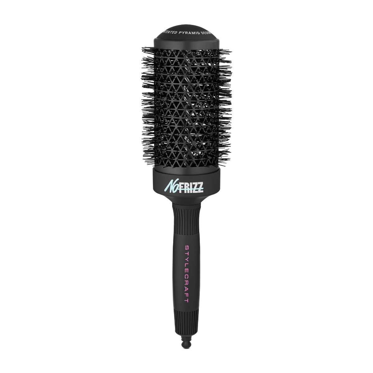 StyleCraft NoFRIZZ Round Brush with Ion Technology and Ceramic-Coated Barrel 53mm #SCBRUSH53B