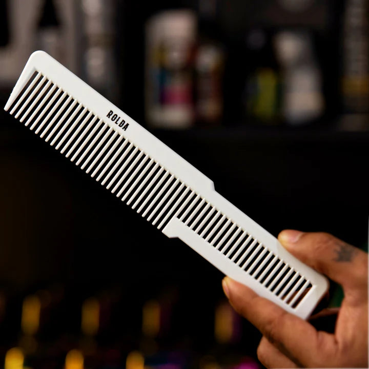 Rolda - Men's Carbon-Fiber Hair Cutting Comb | Carbon Fiber Comb, Light Weight, 8-inch