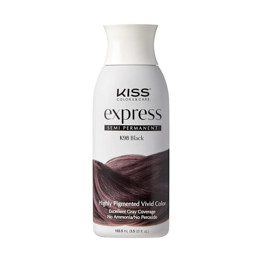 Kiss Express Color #K98 Semi- Permanent Black 3.5 oz