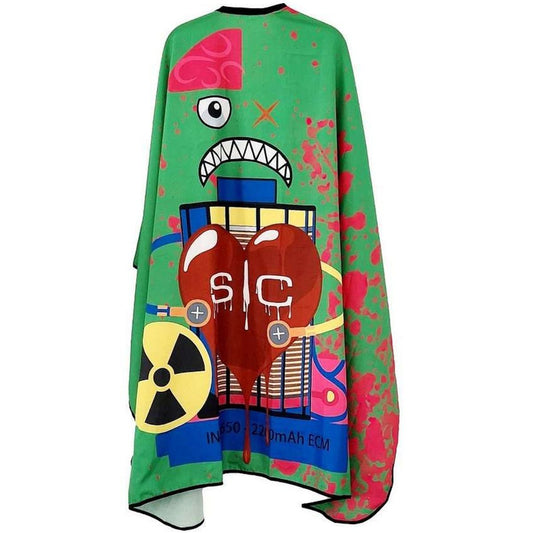 Stylecraft Waterproof Barber/Stylist Radioactive Cape #SC312G