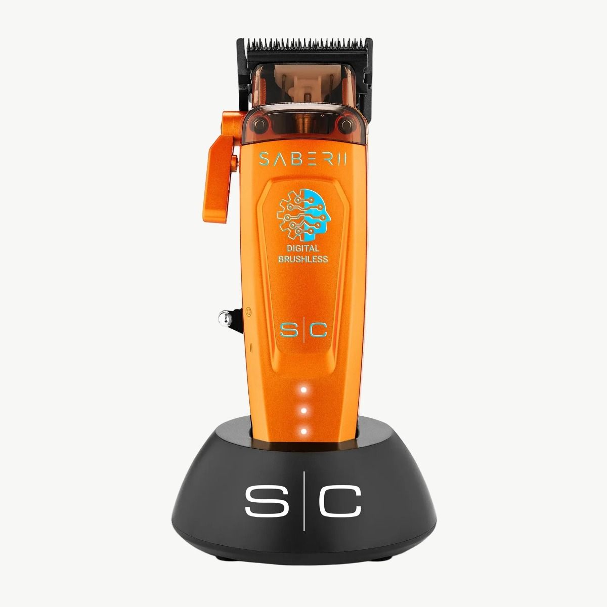 Stylecraft Pro SABER II Metal Clipper with Digital Brushless EON Motor - Orange #SC617O