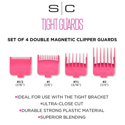 Stylecraft 4 Pack Magnetic Tight Guards - Pink #SCTGPK