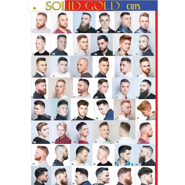 Solid Gold Cuts Barber Poster Vol 9 - (Small 13" x 19")