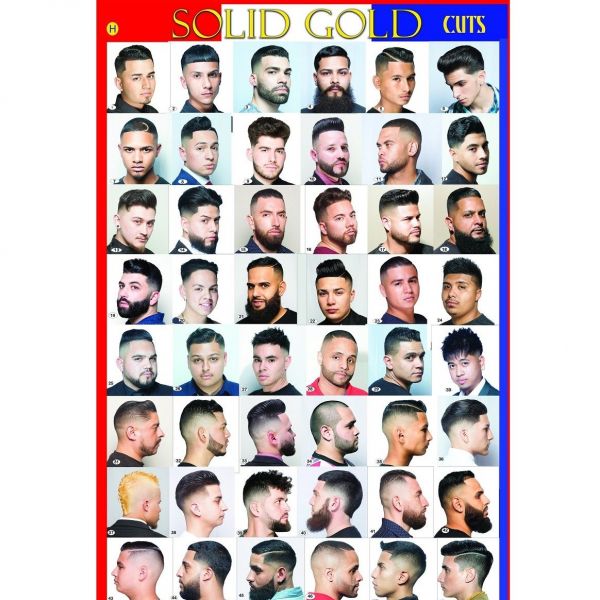 Solid Gold Cuts Barber Poster Vol 9 - (Small 13" x 19")