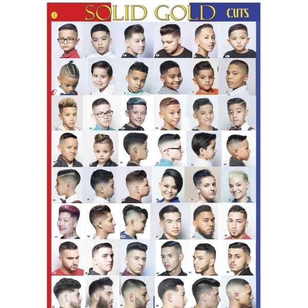 Solid Gold Cuts Barber Poster Vol 9 - (Small 13" x 19")