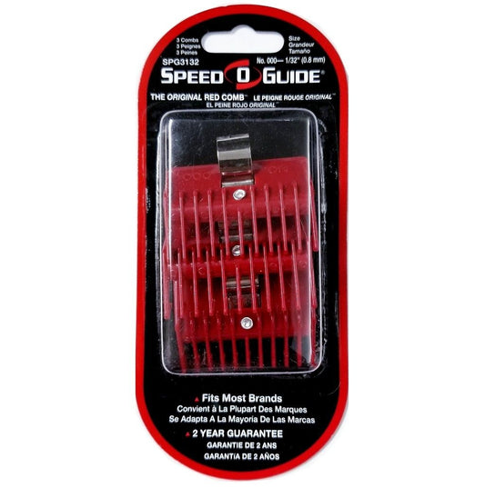 Spilo Speed-O-Guide Clipper Comb Attachment [#000] (1/32") - 3 Pack #SPG3132