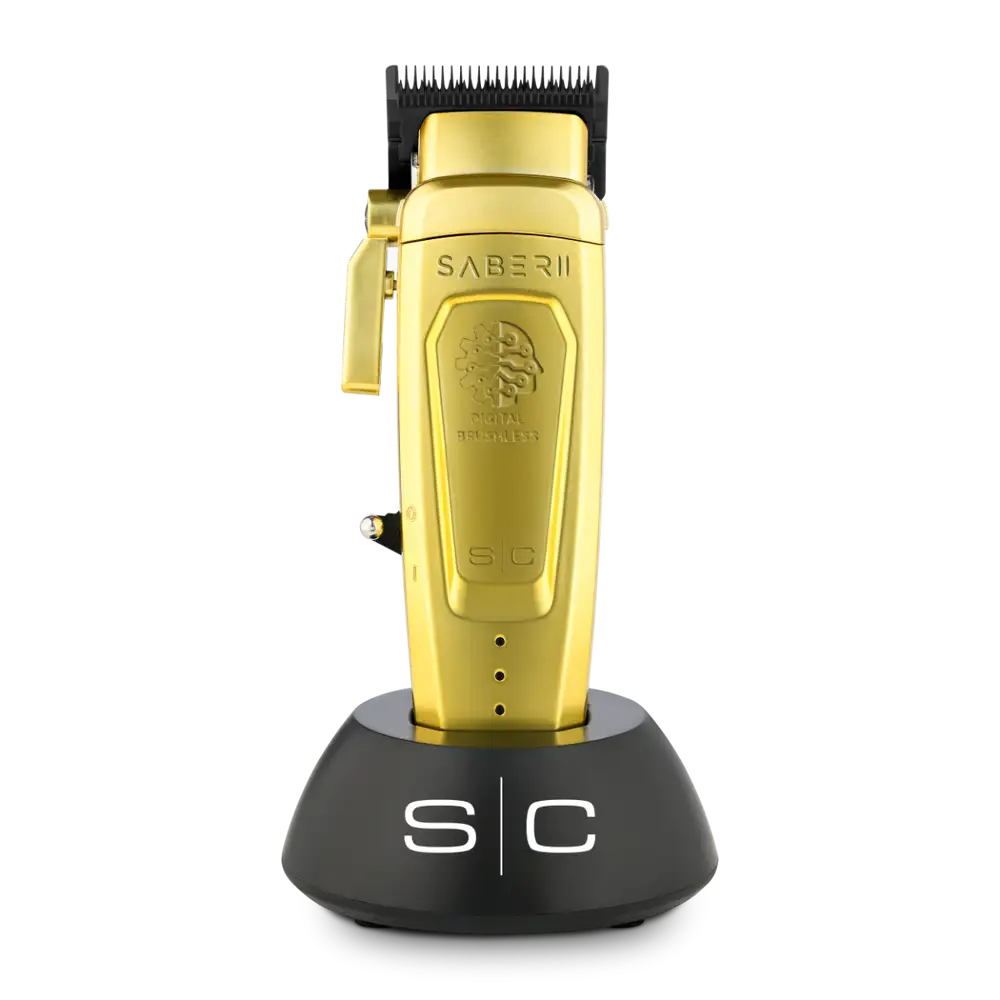 StyleCraft Saber 2 Clipper - Professional Cordless Modular Hair Clipper with High-Torque Digital Brushless Motor #SC617M